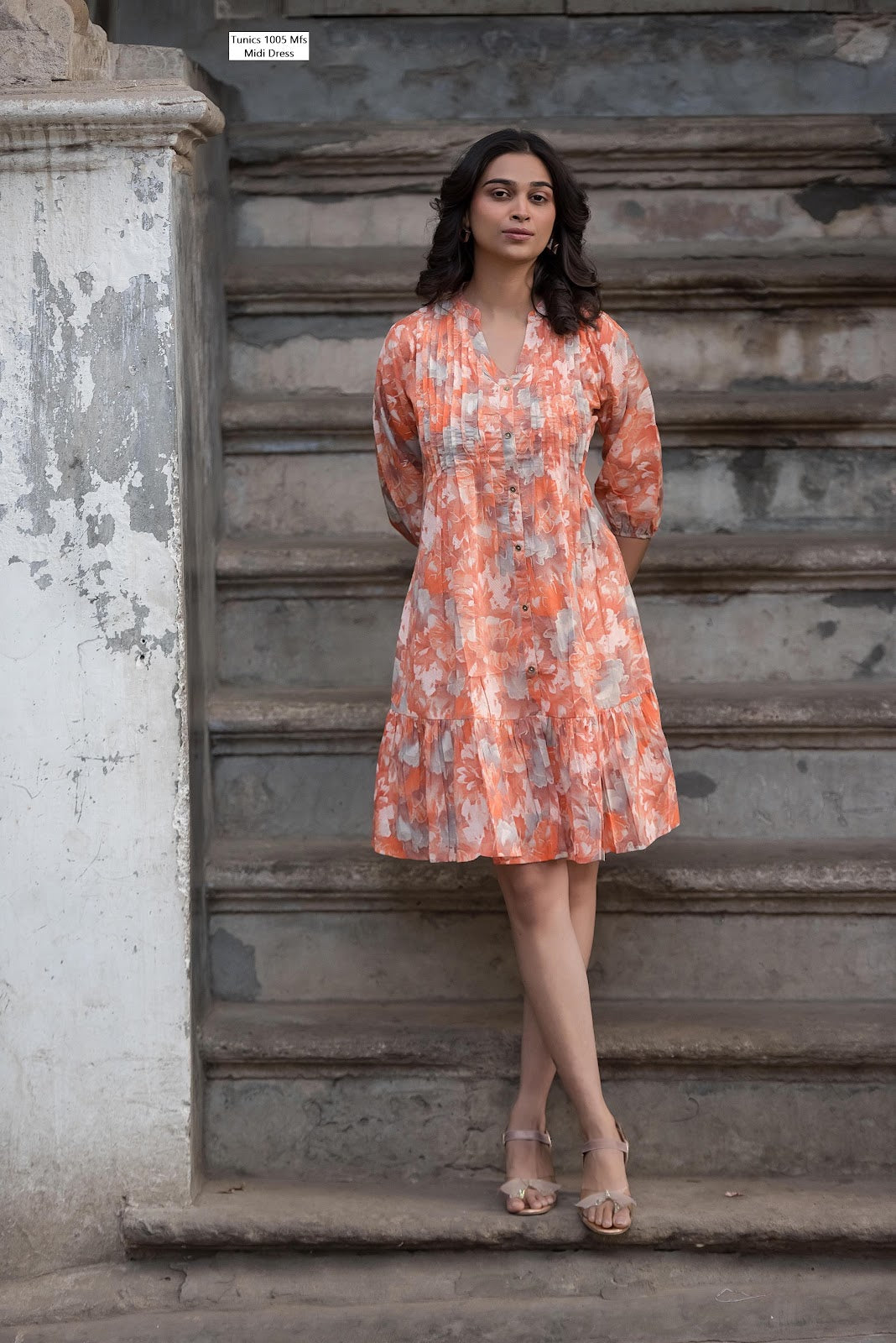Tunics 1005 Mfs Cotton Midi Dress Wholesaler Ahmedabad