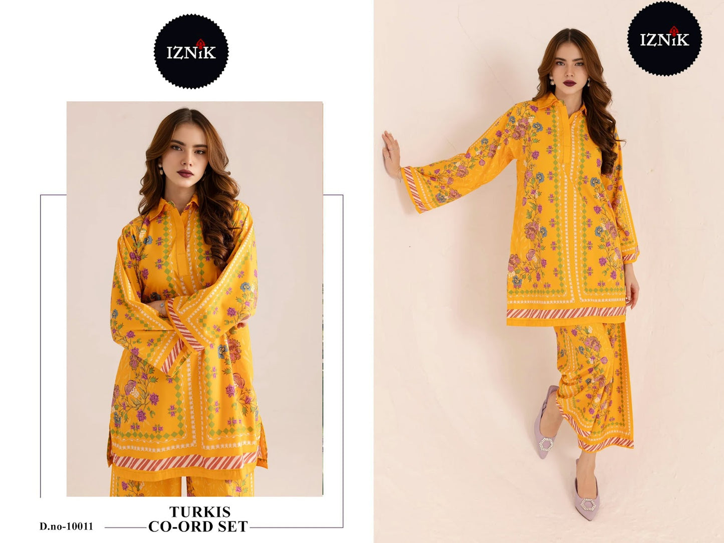 Turkis Karachi 0910 Iznik Lawn Co Ord Set Manufacturer Ahmedabad
