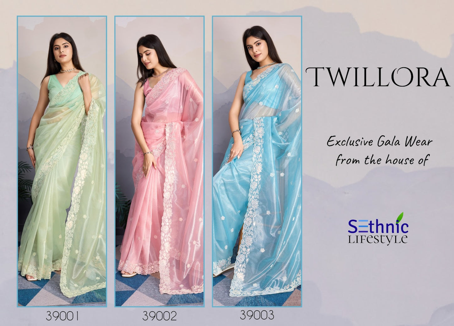 Twillora Sethnic Gold Infused Sarees Exporter