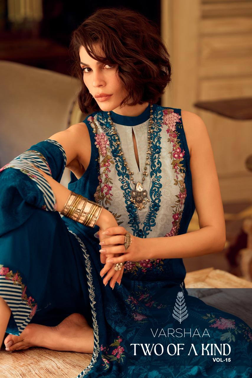 Two Of A Kind Vol 15 Varshaa Viscose Muslin Pakistani Salwar Suits Supplier Gujarat