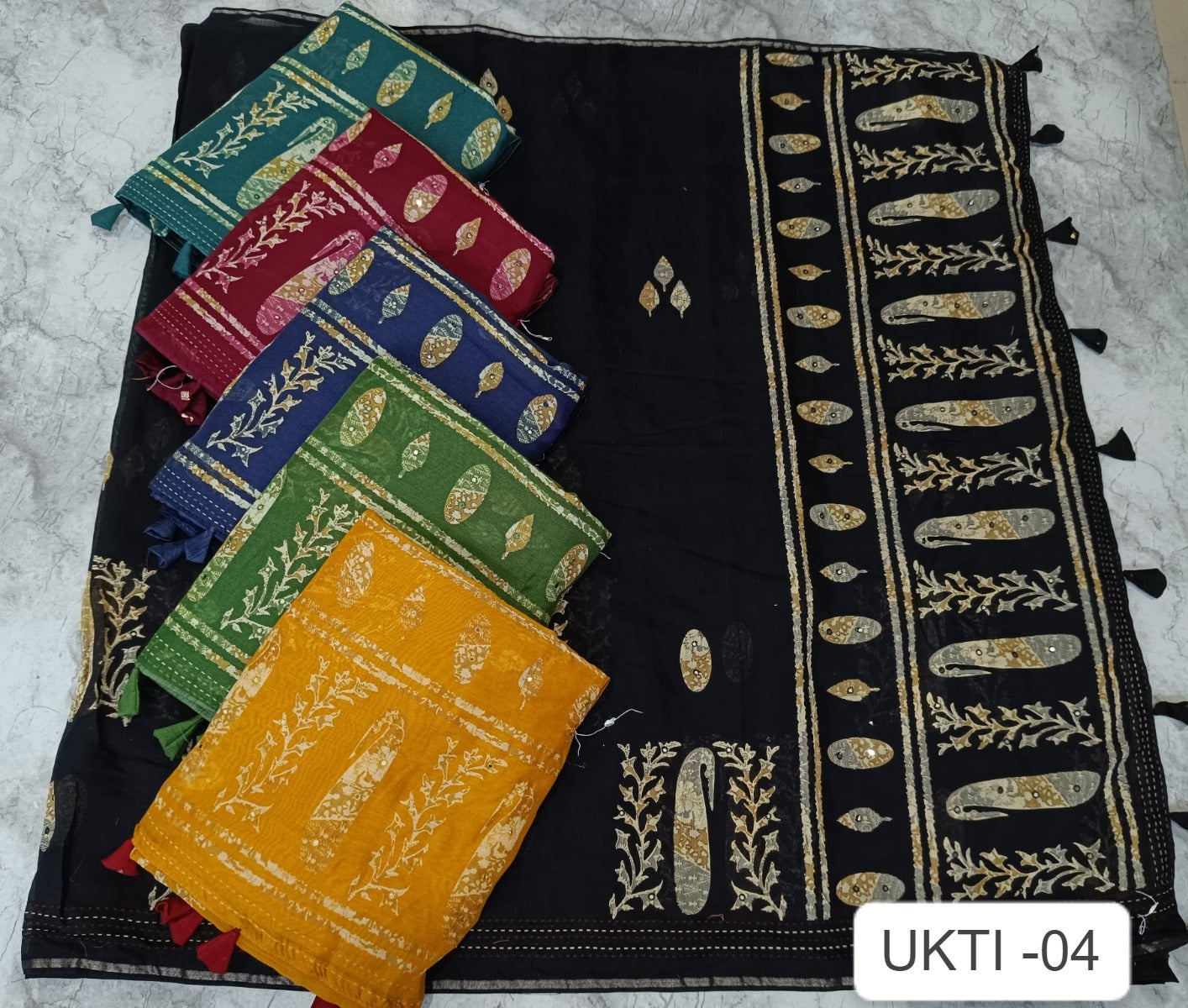 Ukti 4 Kalpveli Soft Cotton Sarees Exporter India