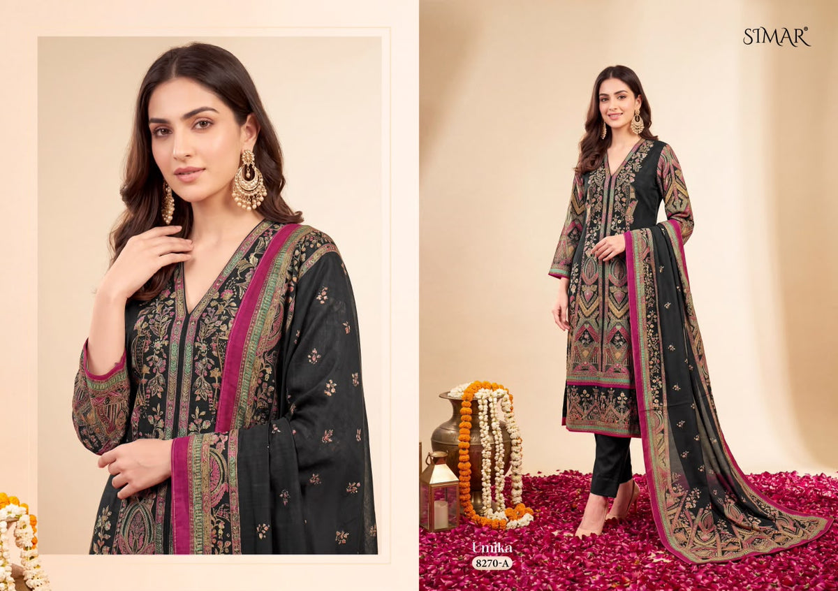 Umika Simar Viscose Twill Pant Style Suits Exporter Gujarat