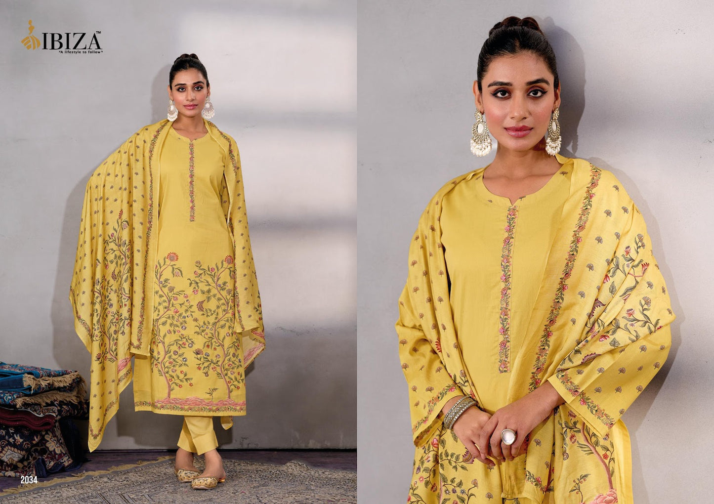 यूनिकॉर्न इबीसा शुद्ध लॉन पैंट स्टाइल सूट थोक मूल्य