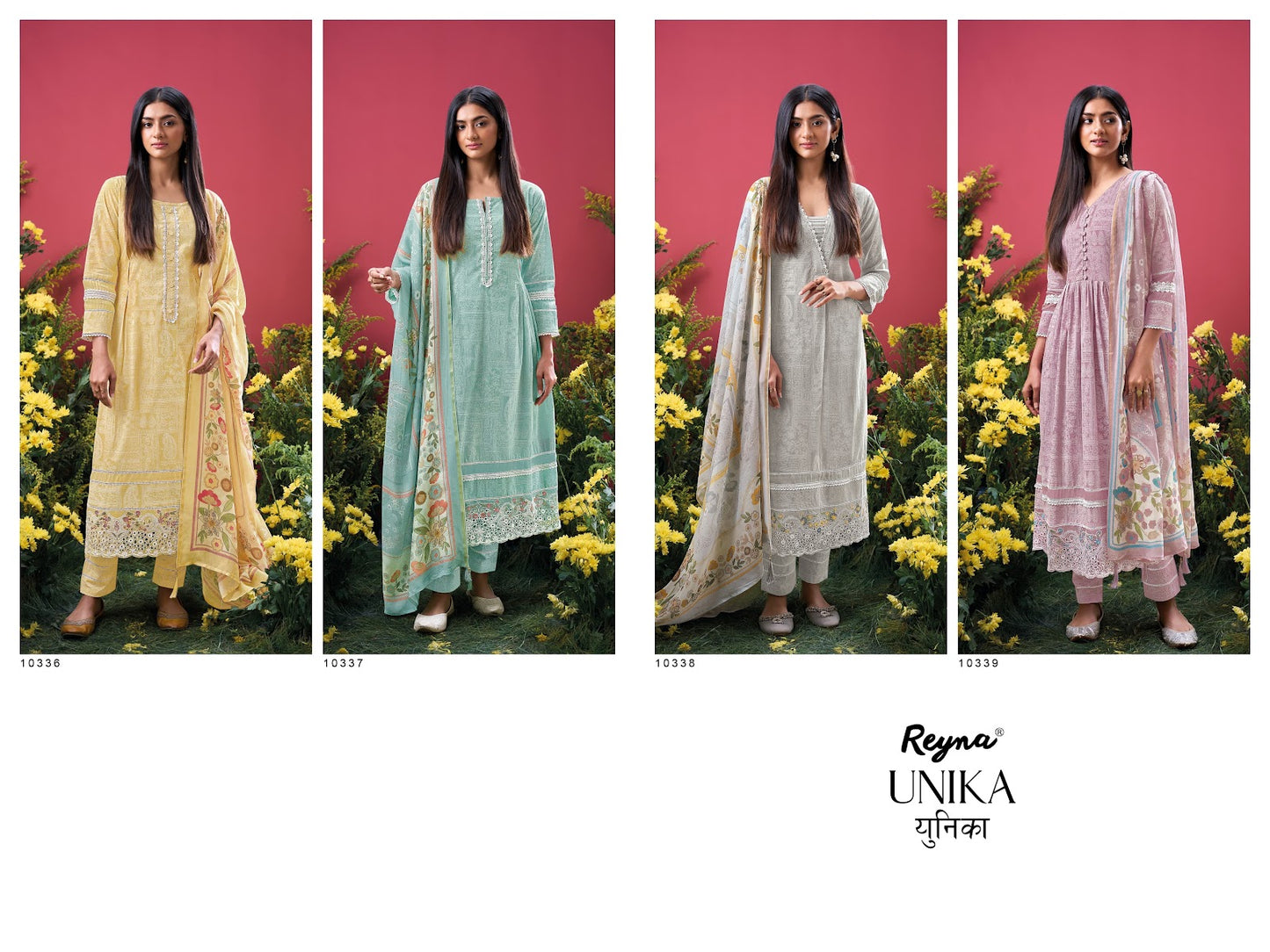 Unika Reyna Cotton Pant Style Suits Wholesale