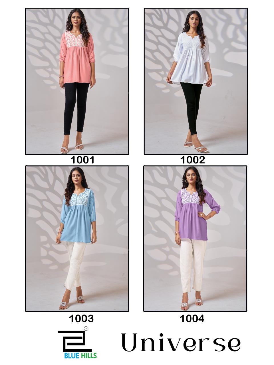 Universe Blue Hills Rayon 14Kg Fancy Tops Manufacturer