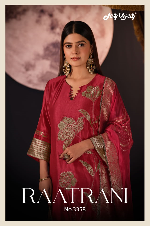 Raatrani 3358 Jay Vijay Bemberg Pant Style Suits Supplier
