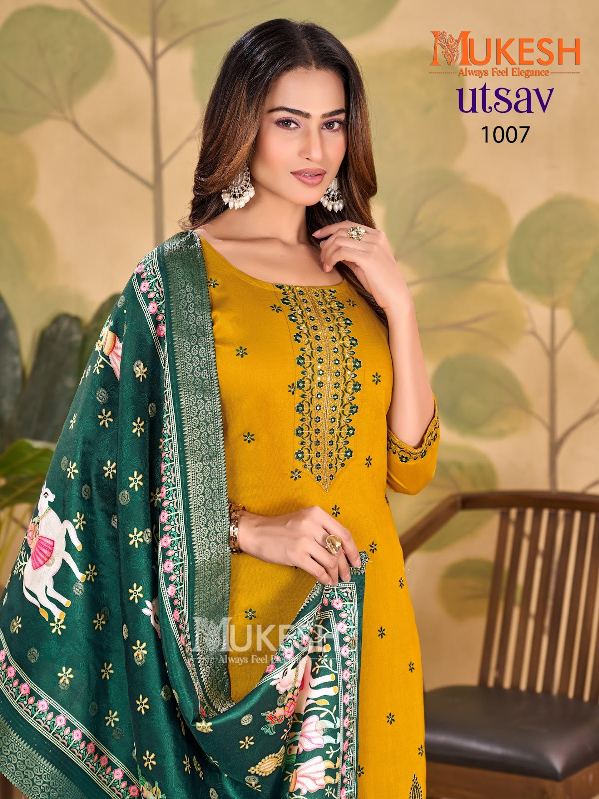Utsav Mukesh Banwery Gadwal Silk Readymade Plazzo Style Suits Exporter India