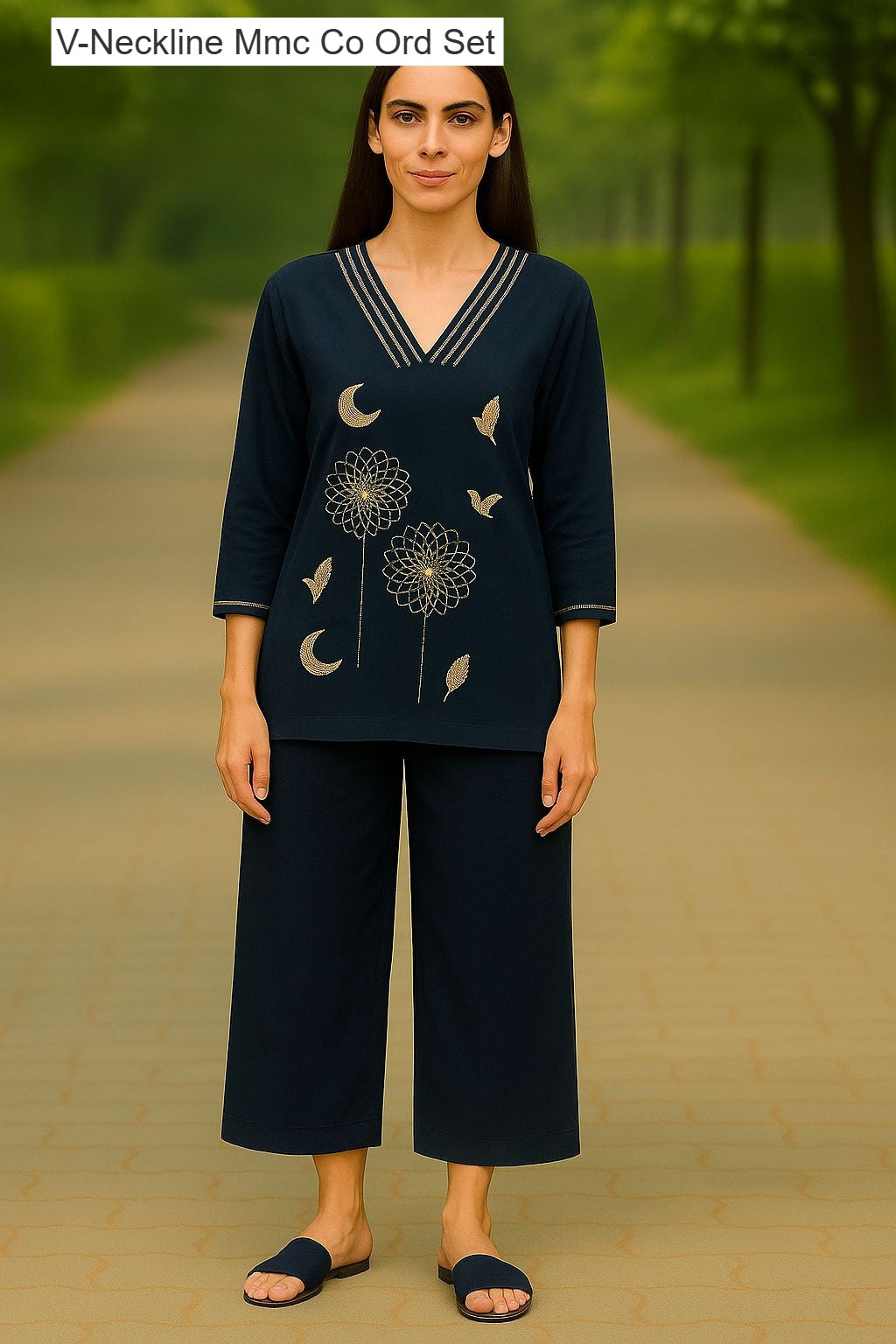 V-Neckline Mmc Vatican Co Ord Set Wholesale Price