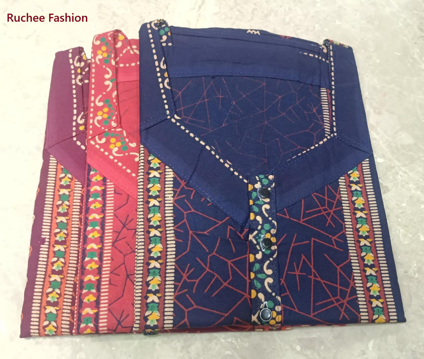 V-Shaped 1507 Ruchee Fashion Night Gowns Supplier Ahmedabad