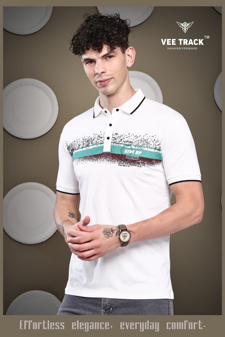 V2245 Vee Track Tencil Lycra Mens Tshirts Wholesale Price