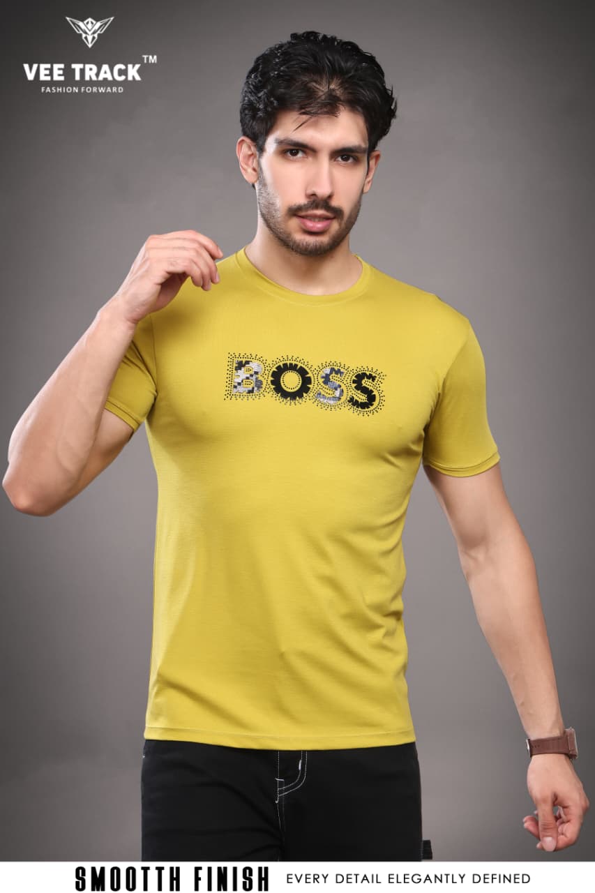 V2258 Tencil Vee Track Lycra Mens Tshirts Exporter Gujarat
