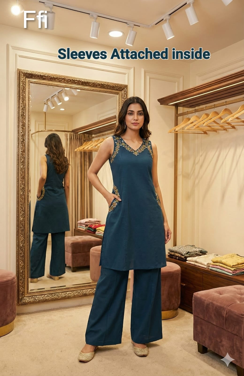 V Neck 121225 Ffi Cotton Co Ord Set Manufacturer India