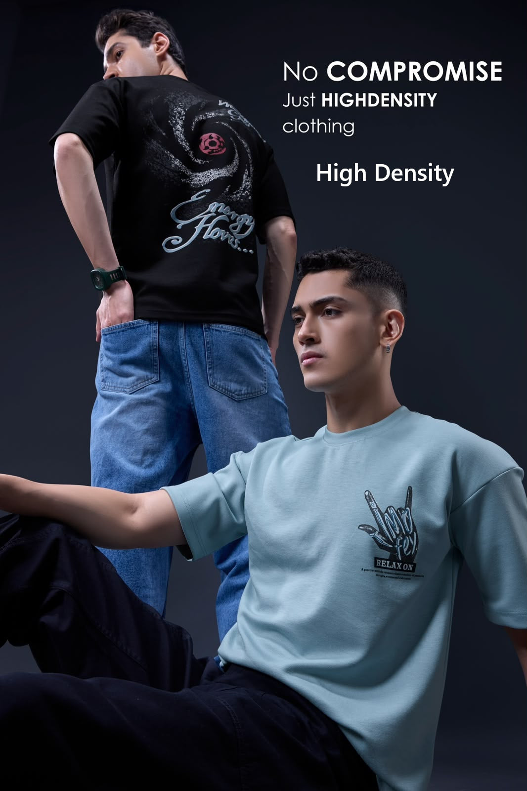 V No 815 To 822 Hd Print High Density Interlock Mens Tshirts Supplier