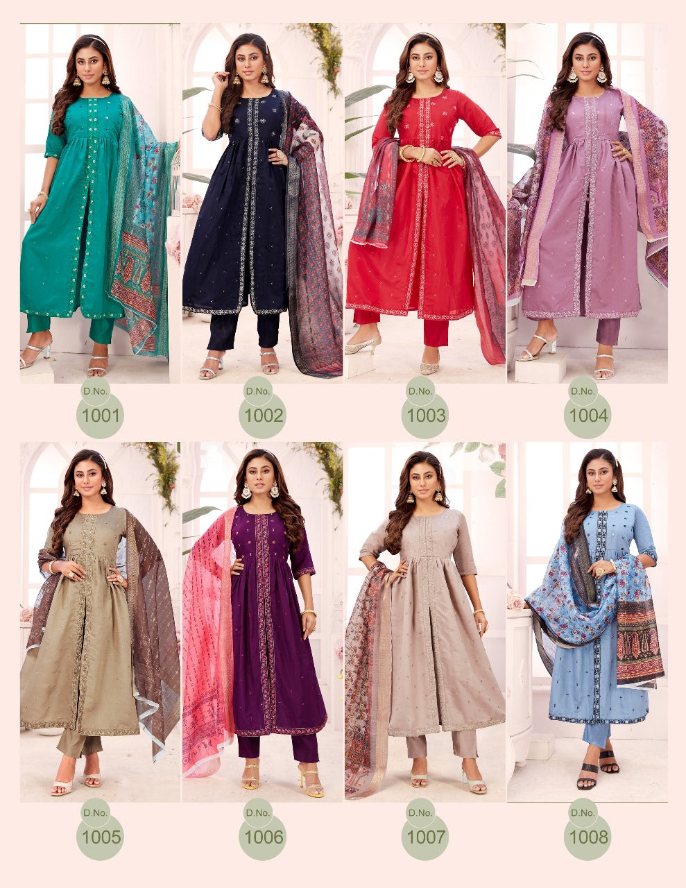 Vaani Paavi Roman Silk Readymade Pant Style Suits