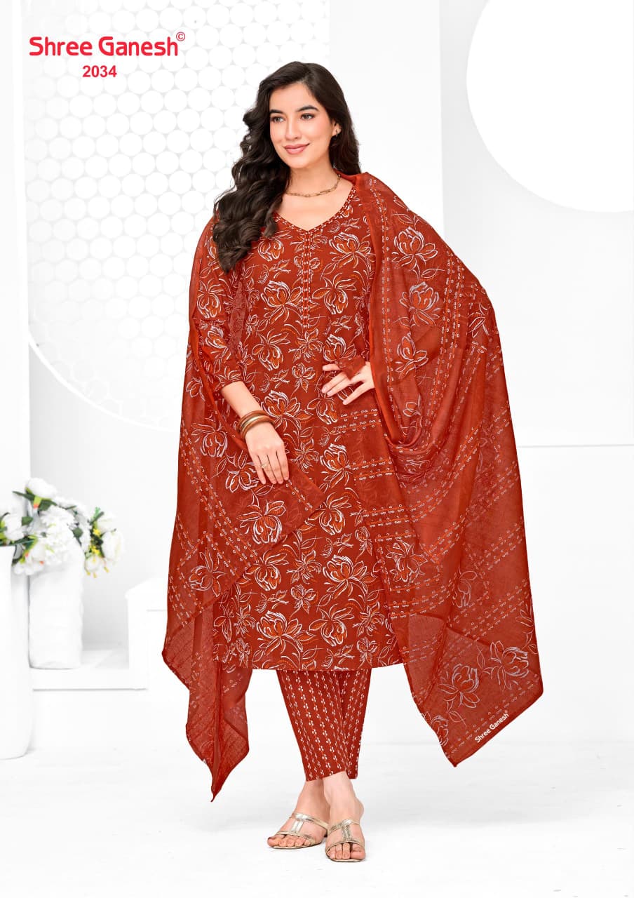 Vaani Vol 10 Shree Ganesh Cotton Dress Material Wholesaler Ahmedabad