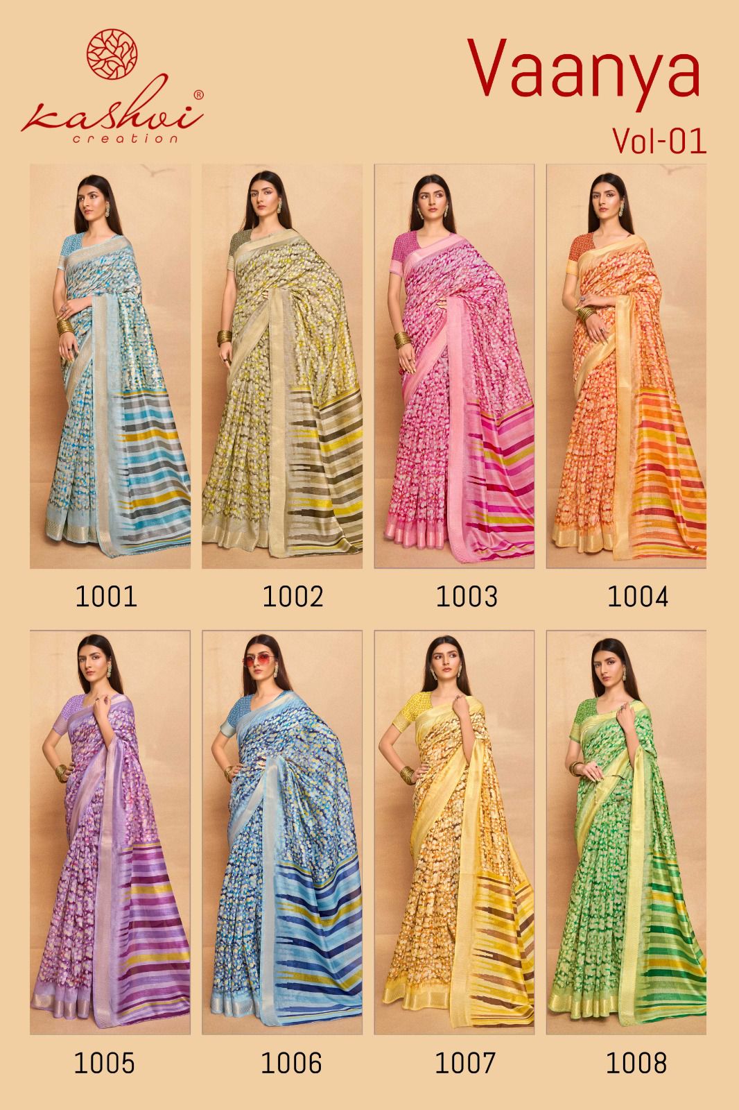 Vaanya Vol 1 Kashvi Creation Dobby Sarees