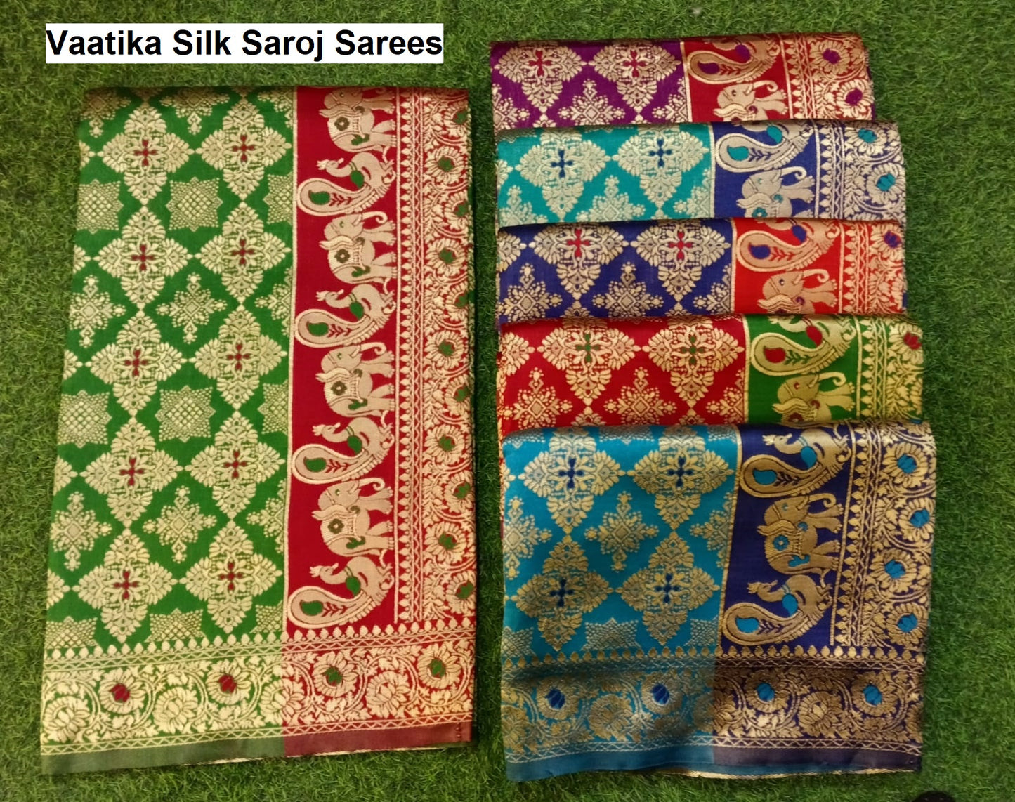 Vaatika Silk Saroj Sarees Wholesaler Ahmedabad