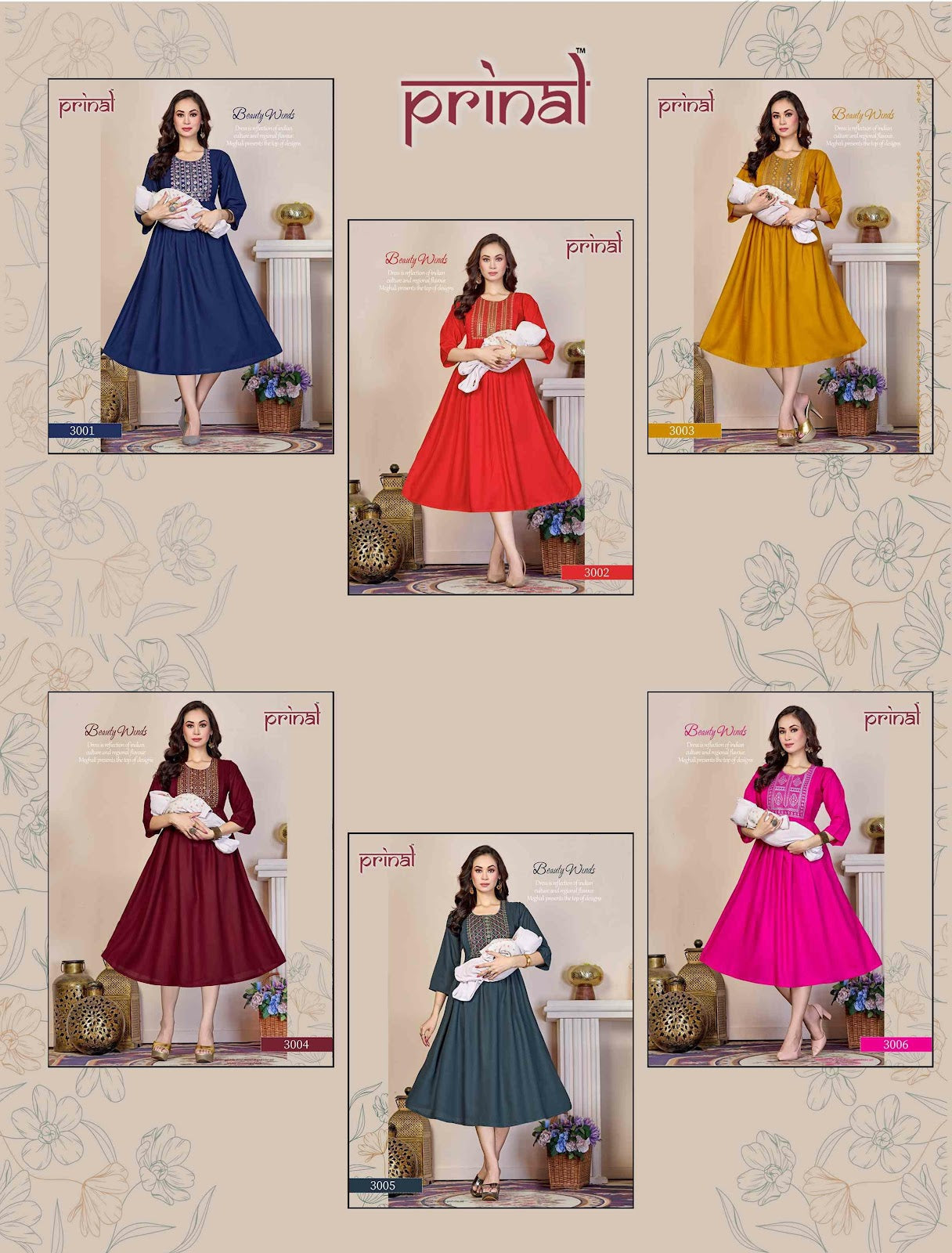 Vaishali Prinal Reyon Feeding Kurtis Manufacturer Ahmedabad