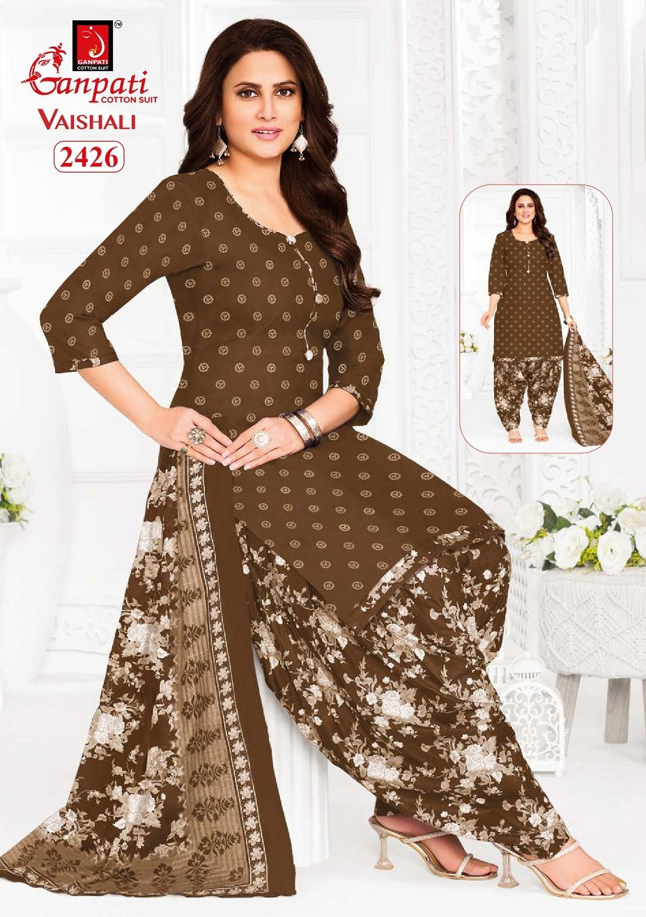 Vaishali Vol 10 Ganpati Cotton Readymade Patiyala Suits Exporter India