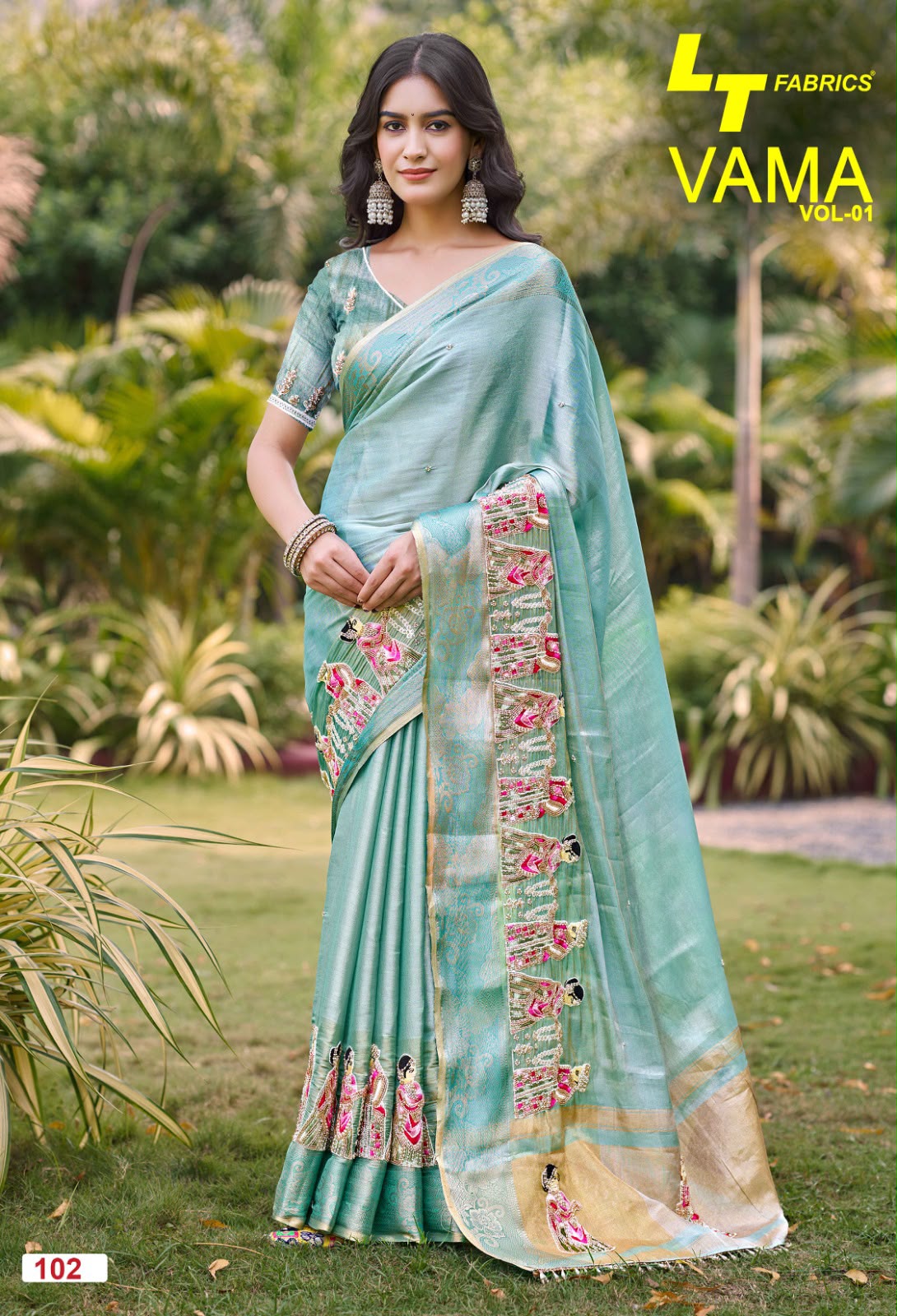 Vama Vol 1 Lt Fabrics Silk Sarees Supplier India