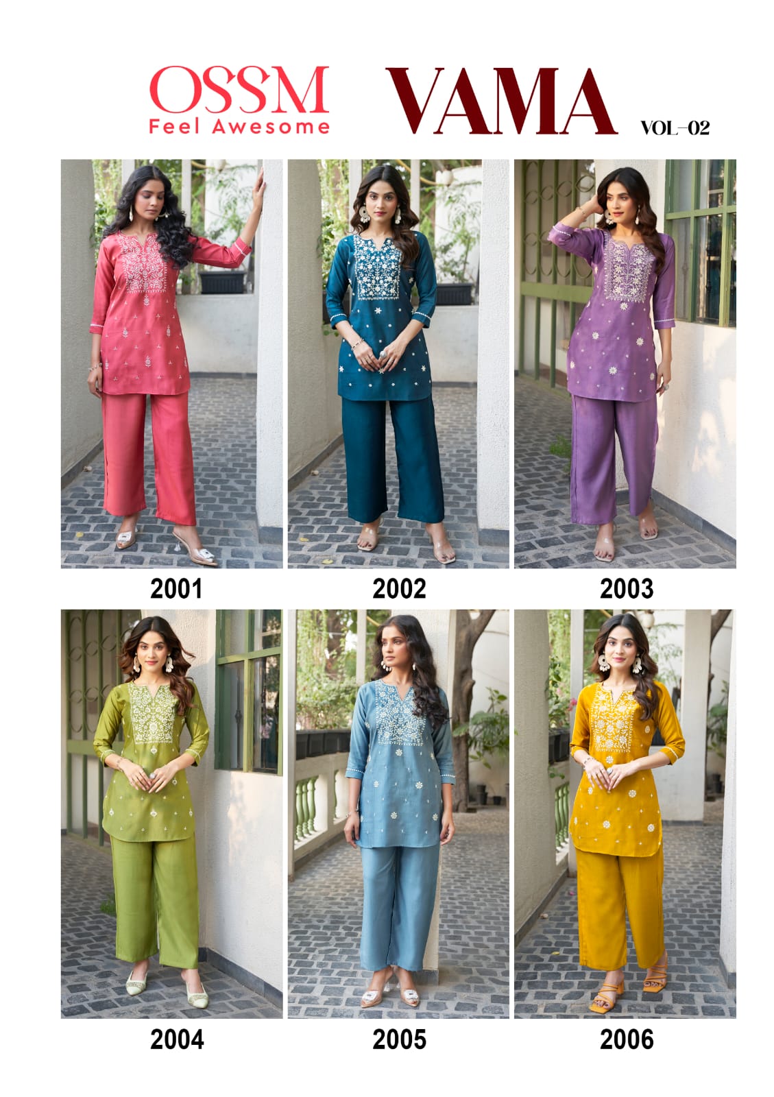 Vama Vol 2 Ossm Vetican Silk Co Ord Set Wholesaler