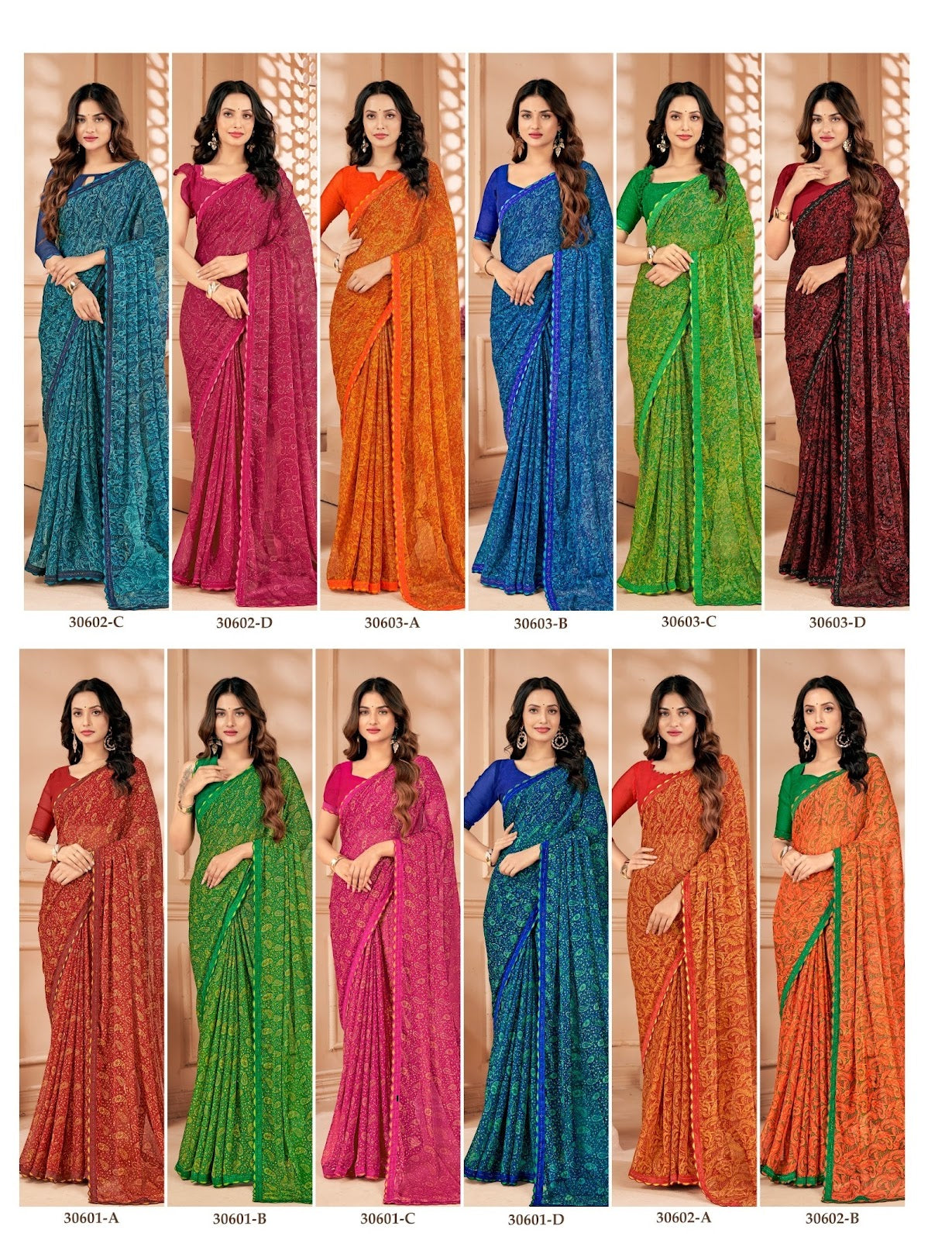 Vanilla Vol 4 Ruchi Chiffon Sarees Manufacturer Ahmedabad