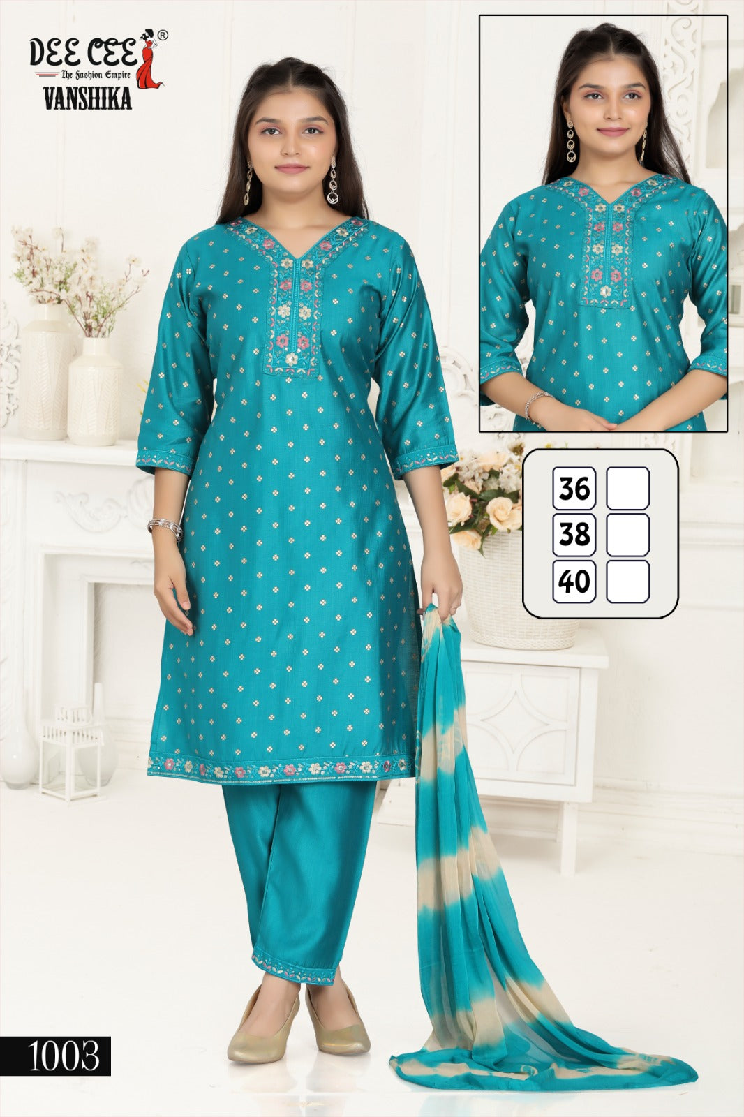 Vanshika Deecee Vetican Girls Readymade Pant Suits Wholesale Price