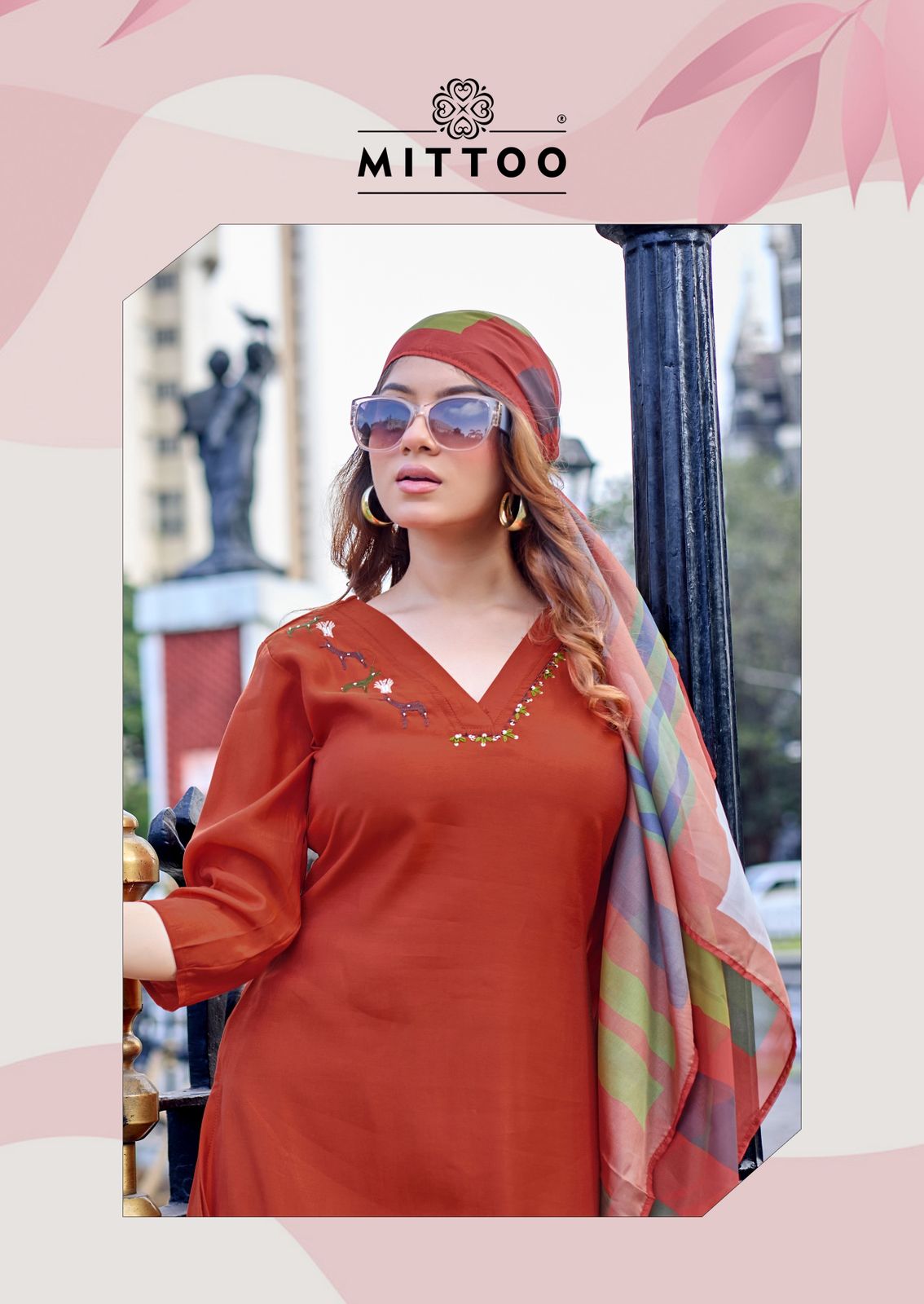 Vanshika Mittoo Roman Silk Readymade Plazzo Style Suits Exporter India