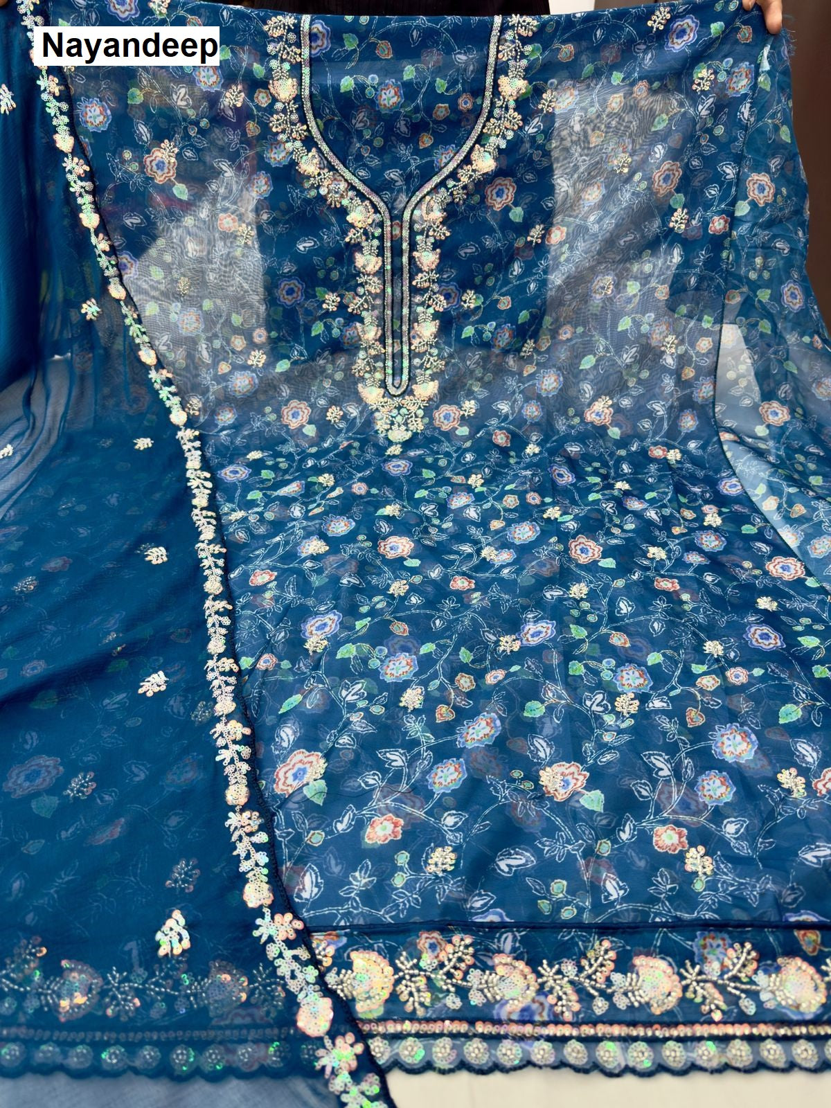 Vanshika Nayandeep Organza Salwar Suits Wholesale Price