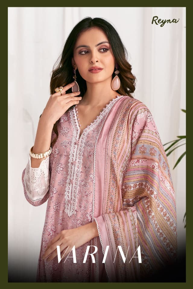 Varina Reyna Cotton Pant Style Suits Wholesaler India