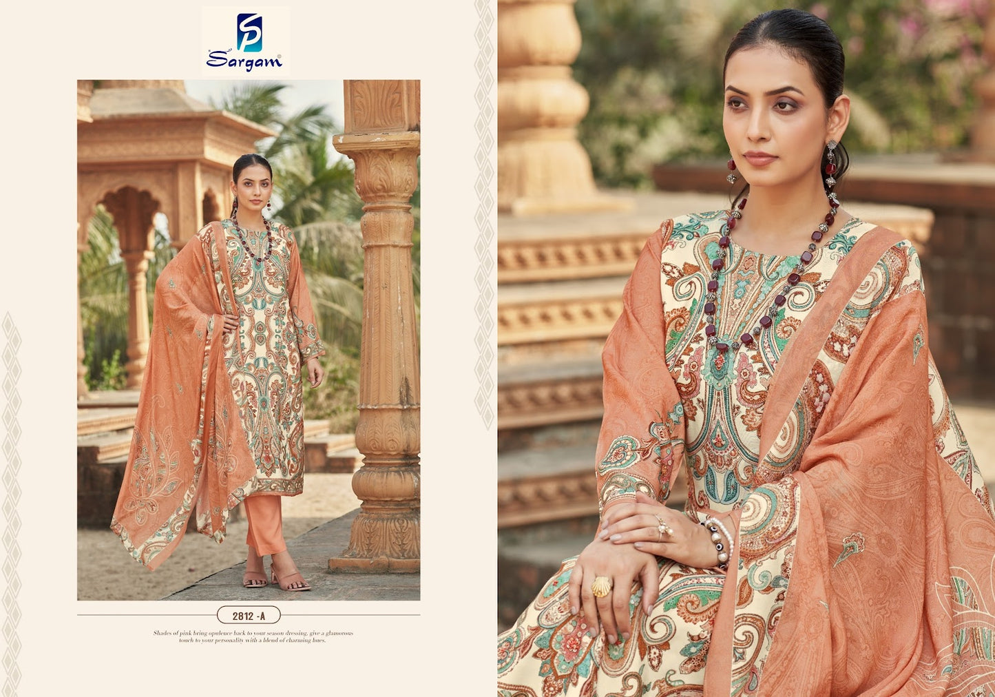Varina Sargam Prints Viscose Muslin Pant Style Suits Manufacturer Gujarat