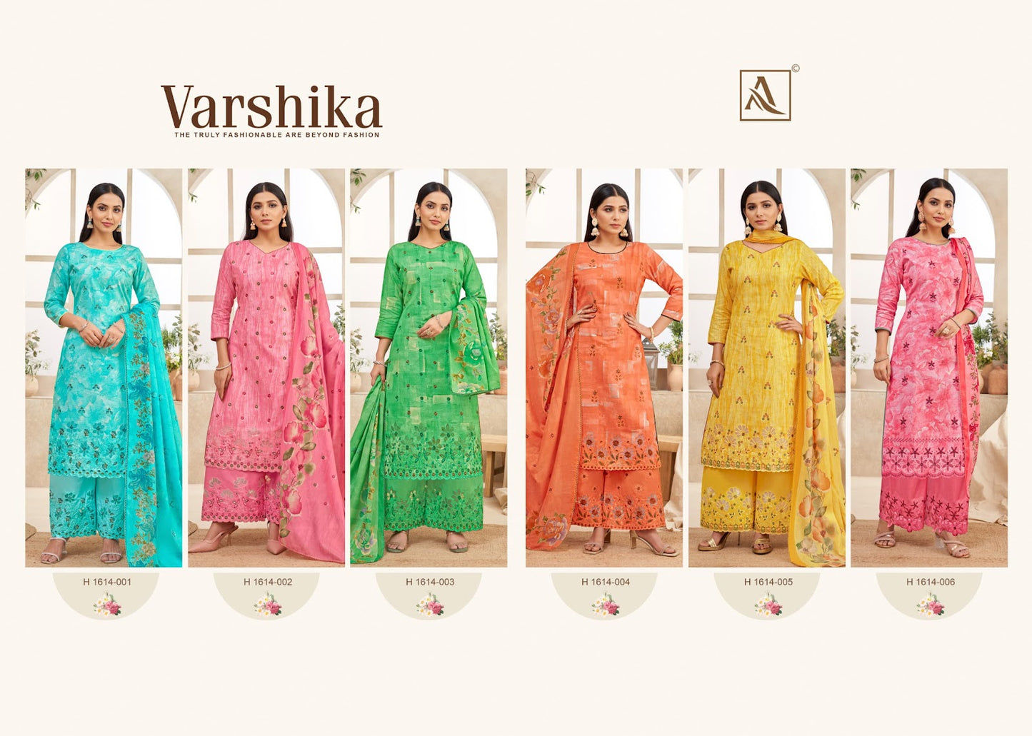 Varshika Alok Cambric Cotton Karachi Salwar Suits Wholesale Price