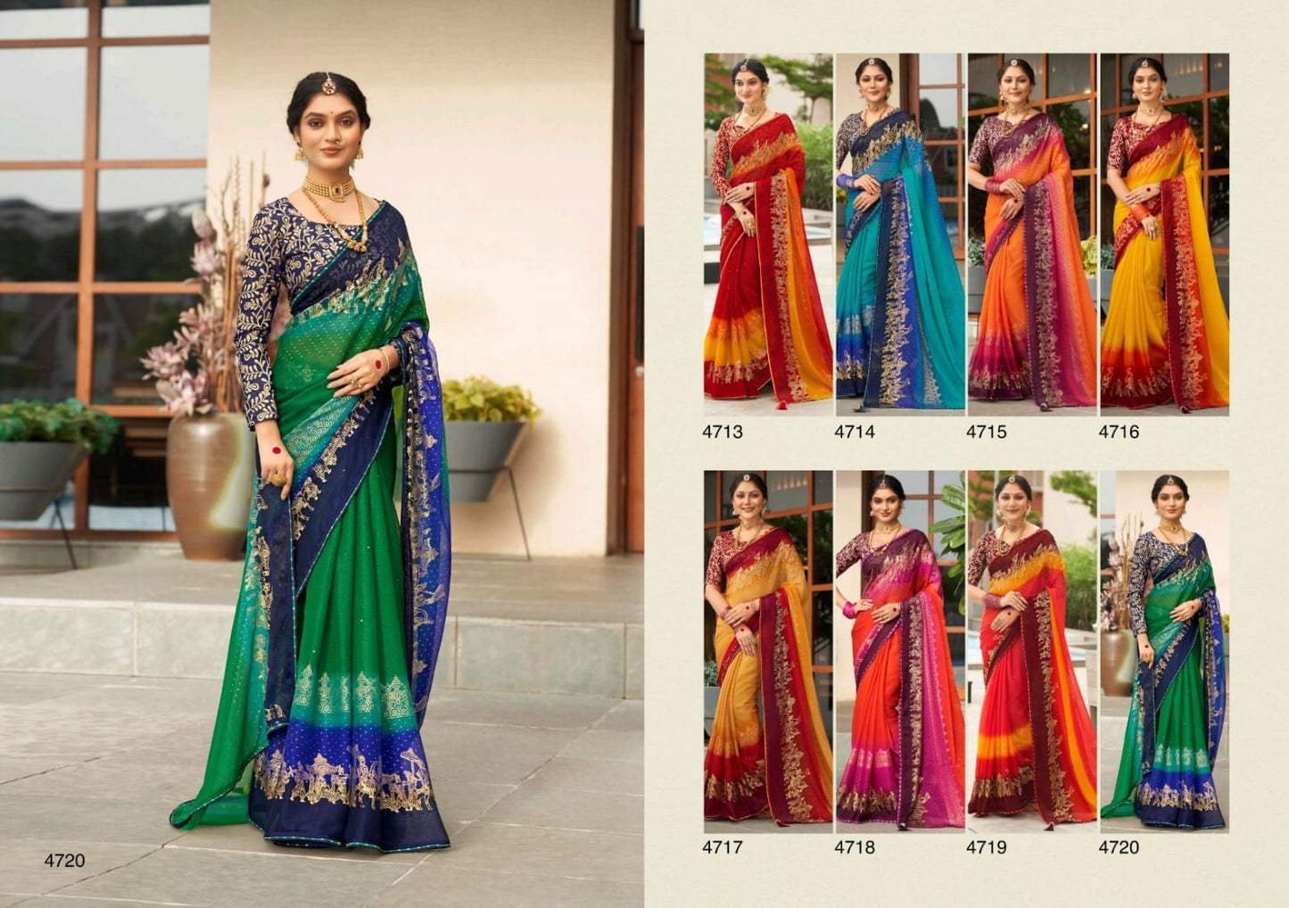 Varuni 5D Designer Chiffon Sarees