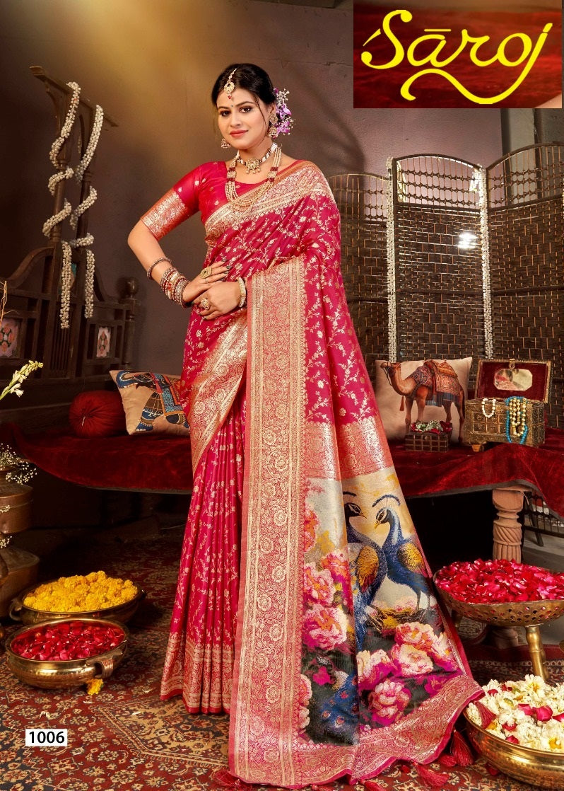 Vastrakund Silk Saroj Premium Silk Sarees Exporter Ahmedabad