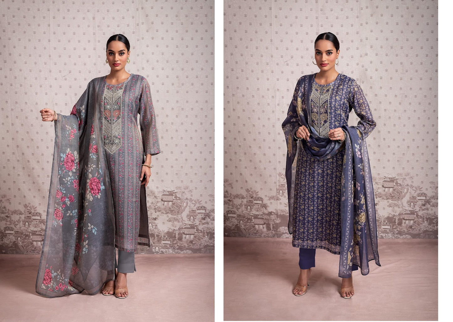 Vayaa Naariti Silk Pant Style Suits Exporter Gujarat