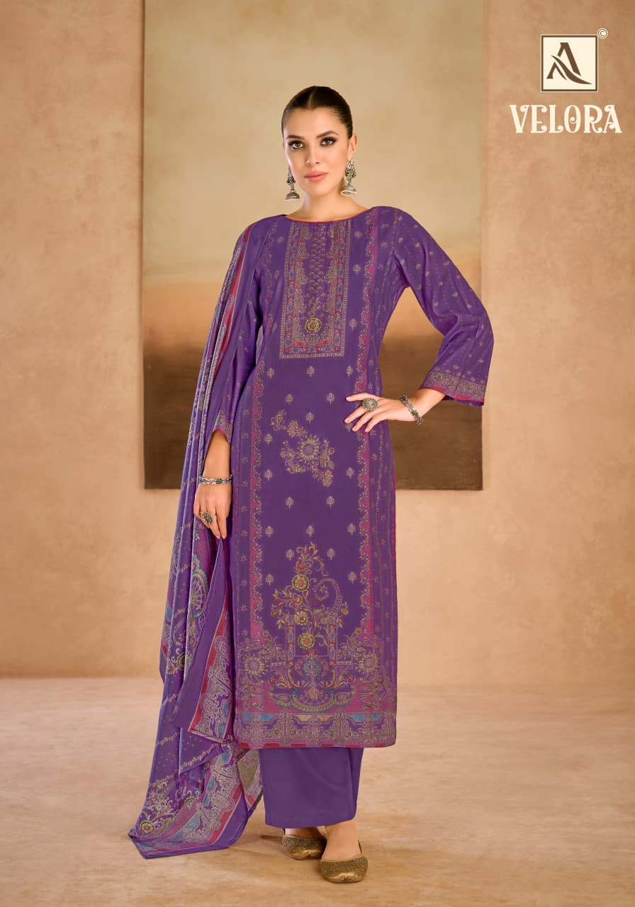 Velora Alok Mudaal Karachi Salwar Suits Wholesaler