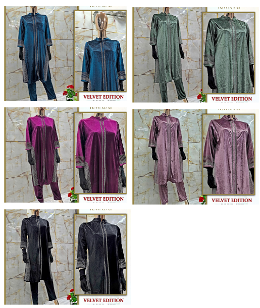 Velvet 2 Riwayat Co Ord Set Exporter Gujarat