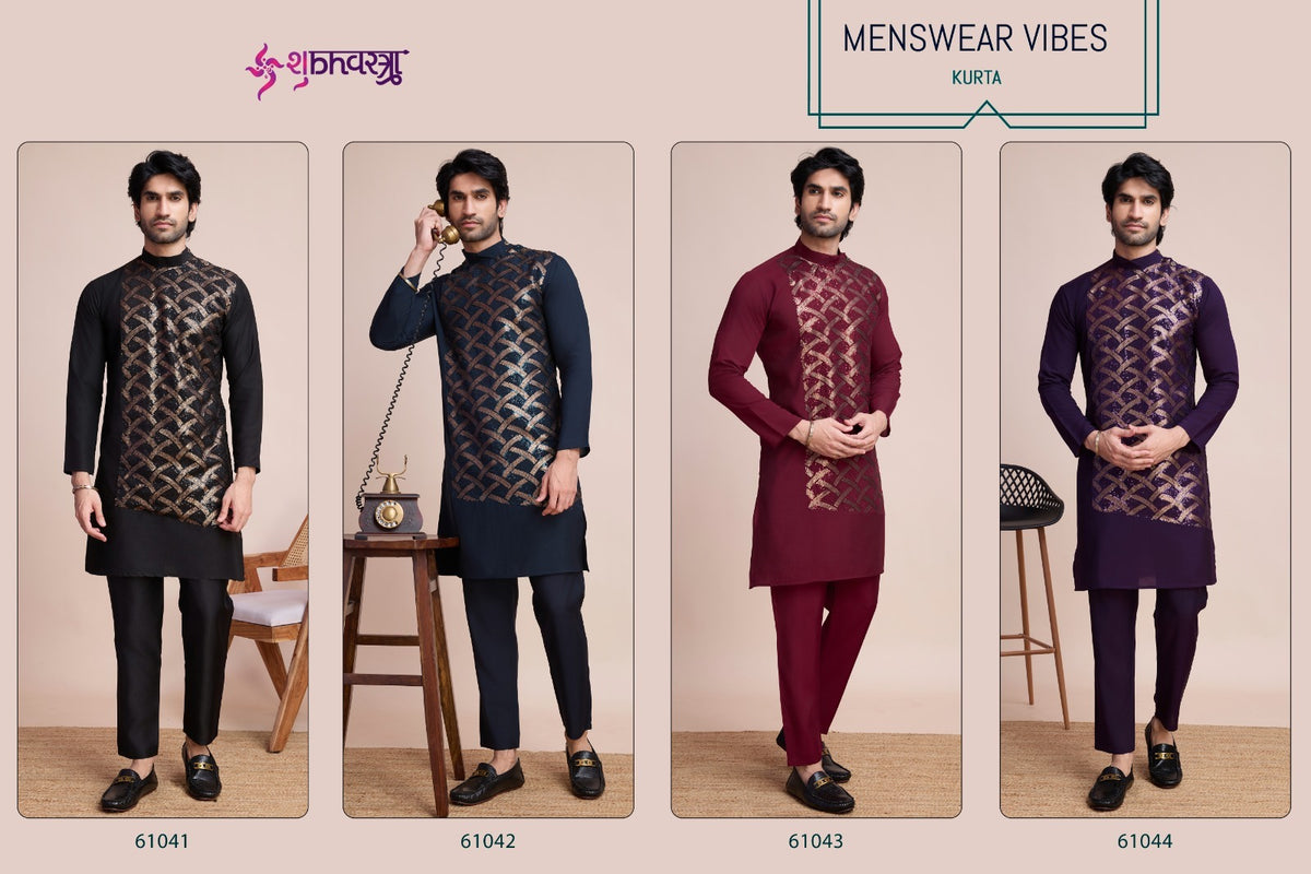 Vibes Shubhvastra Silk Mens Kurta Supplier Ahmedabad