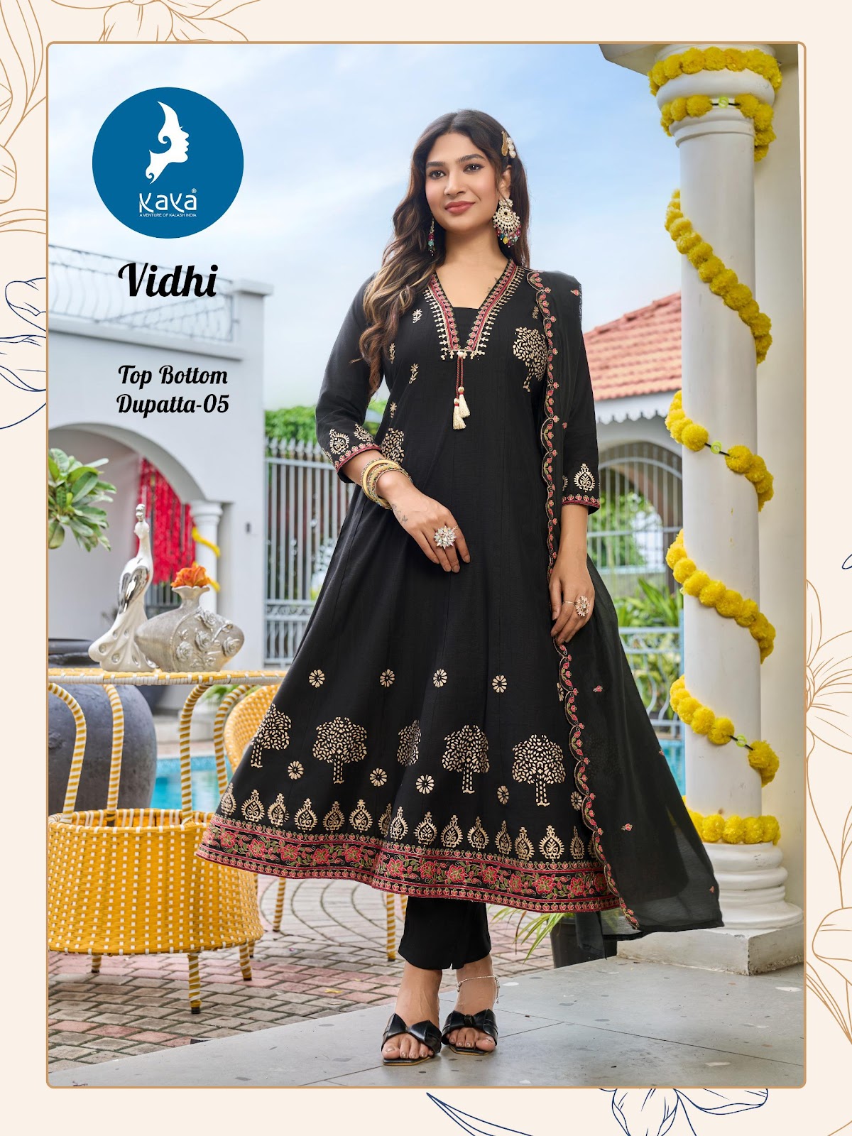 Vidhi Kaya Vertican Readymade Anarkali Suits Manufacturer Gujarat