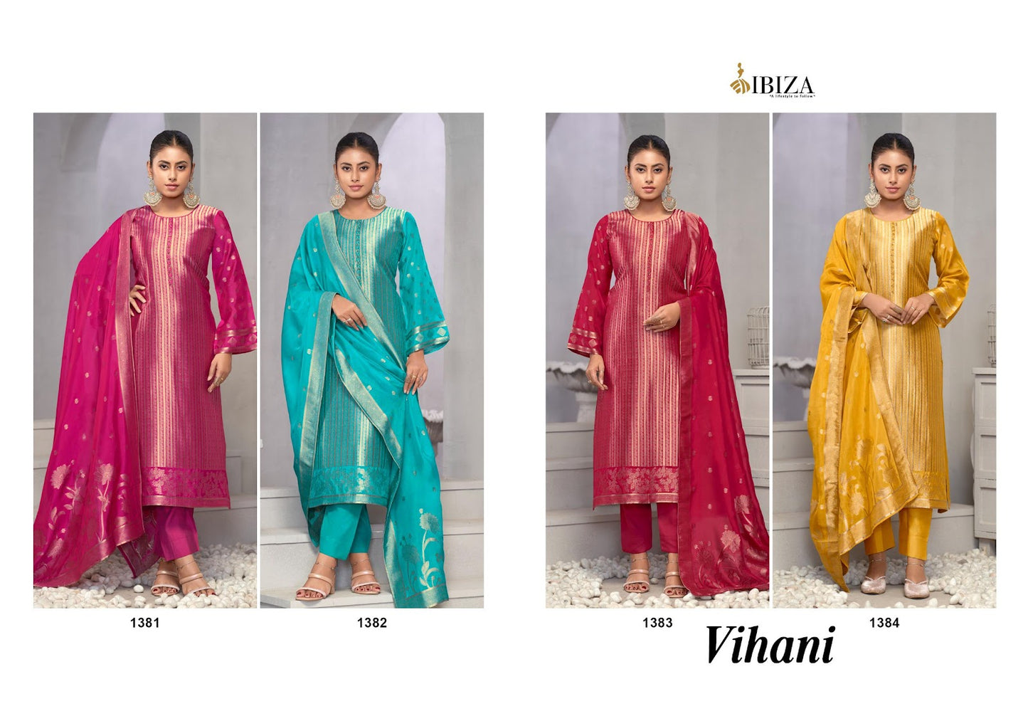 Vihani Ibiza Banglori Silk Pant Style Suits Wholesale