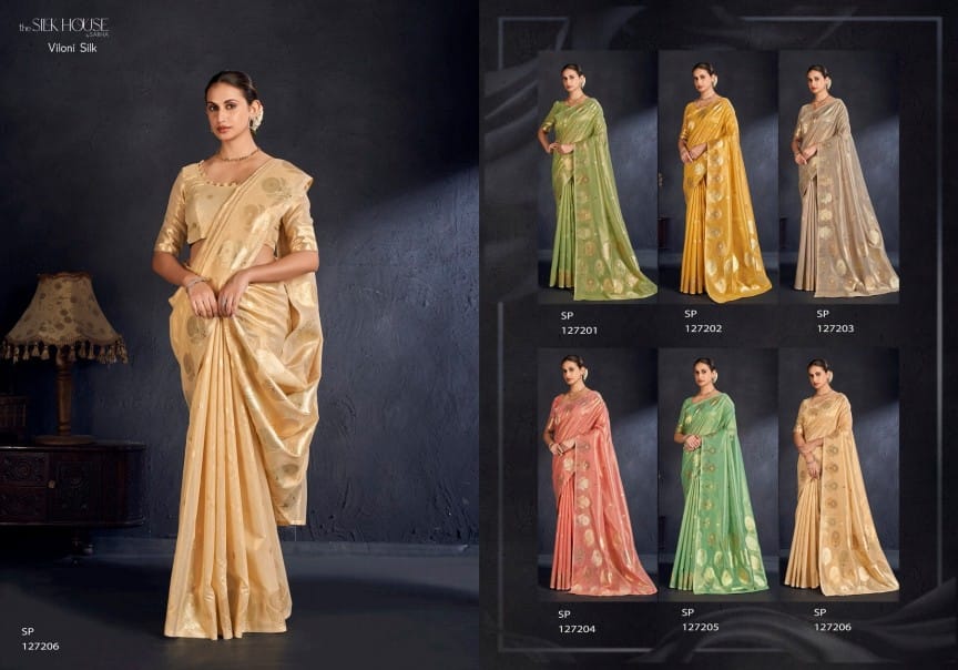 Viloni Silk Sarha Tissue Sarees Wholesaler India