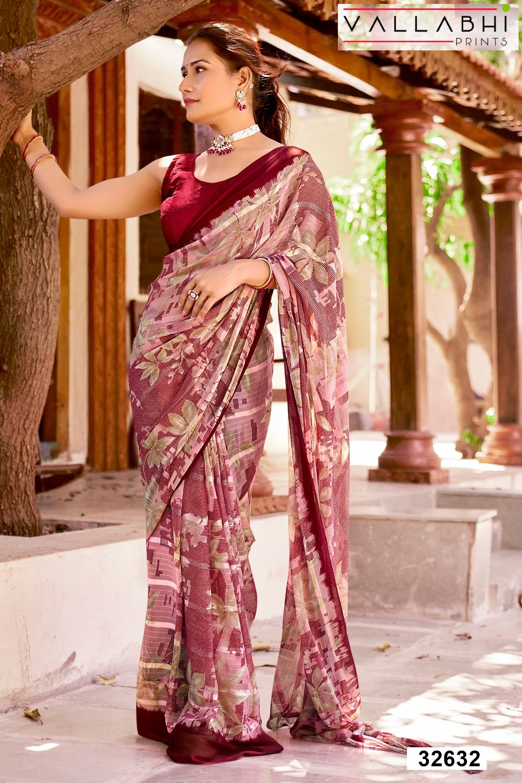 Viratika Vallabhi Prints Georgette Sarees Wholesaler India