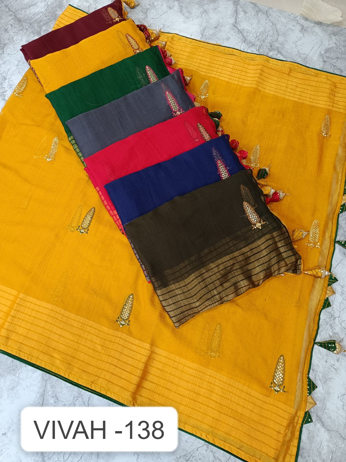 Vivah 138 Kalpveli Nilgiri Chiffon Sarees Supplier