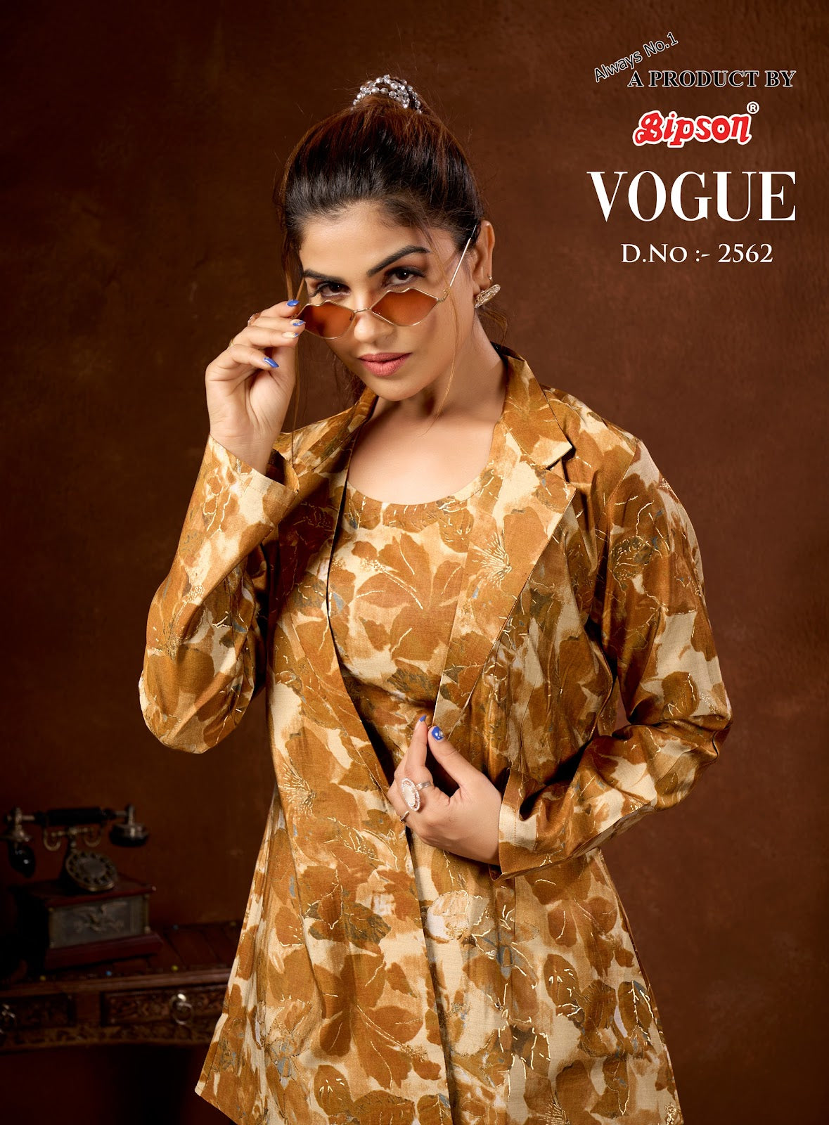 Vogue 2562 Bipson Prints Modal Chanderi Co Ord Set