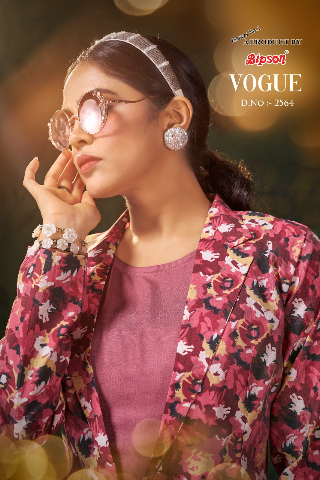 Vogue 2564 Bipson Prints Modal Chanderi Co Ord Set