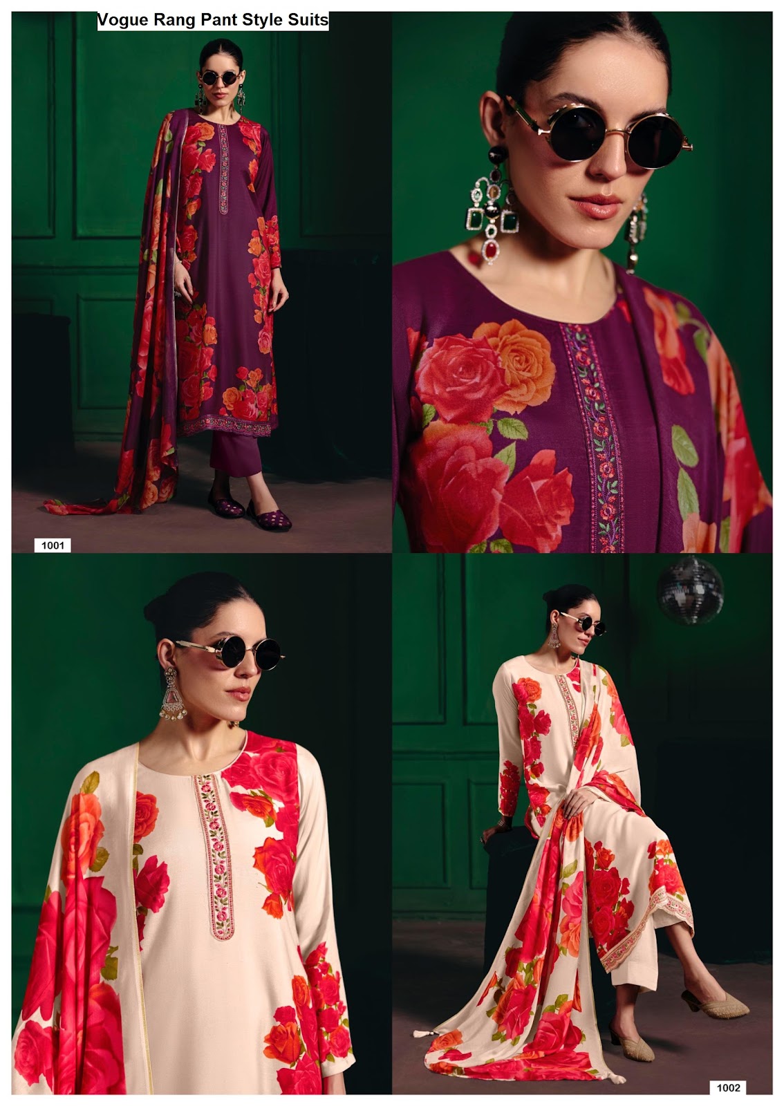 Vogue Rang Viscose Muslin Pant Style Suits Manufacturer Ahmedabad