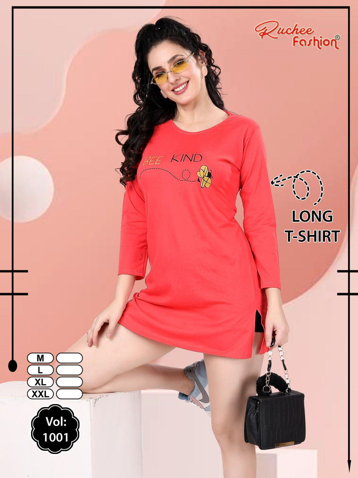 Vol 1001 Ruchee Fashion Hosiery Women Long Tshirt Supplier