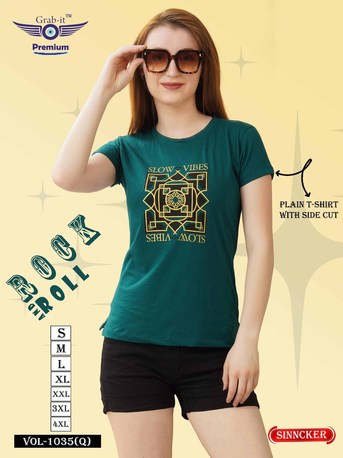 Vol 1035 Q Grab It Sinker Women Tshirt Wholesale