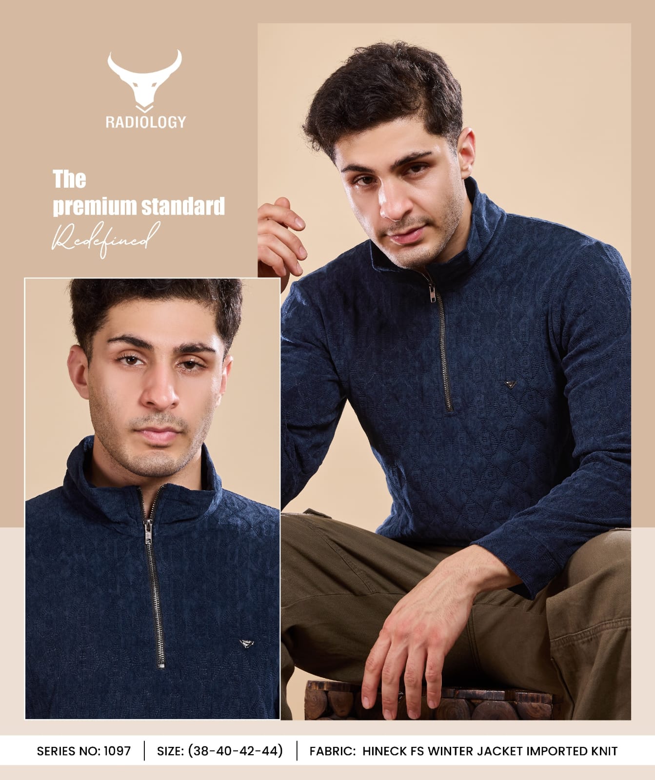 Vol 1097 Radiology Jacquard Knit Mens Tshirts Wholesaler