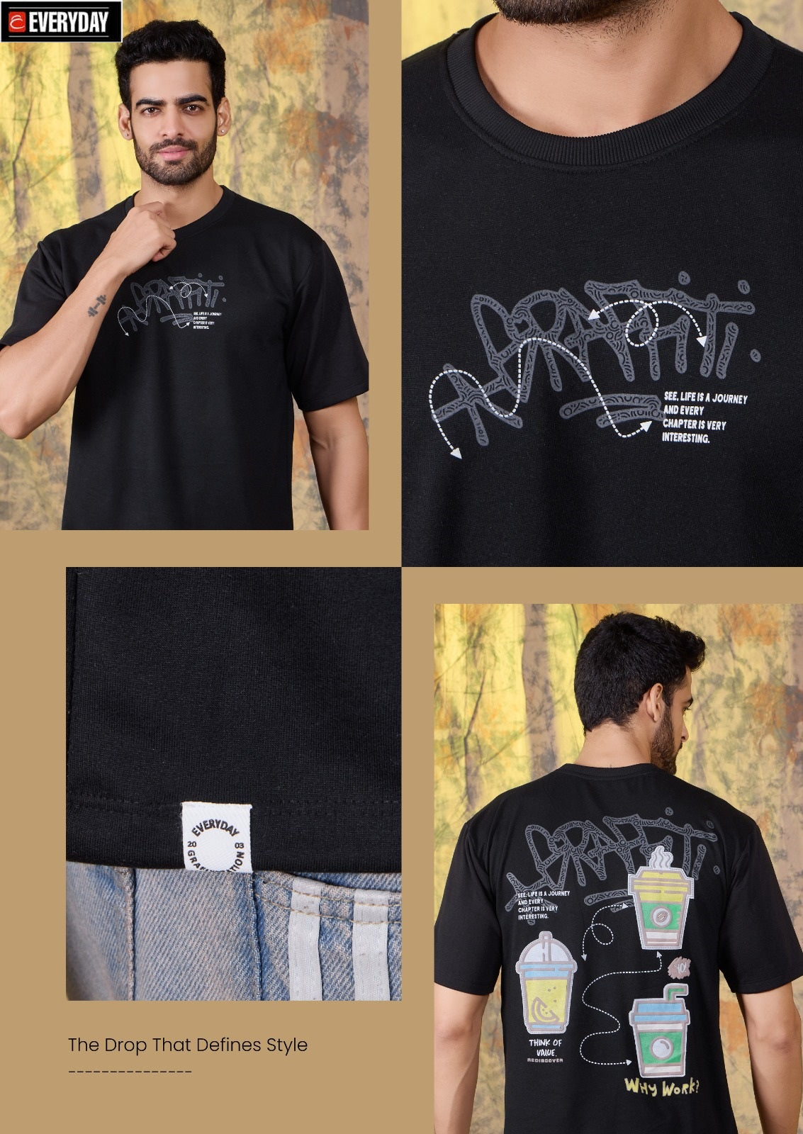 Vol 1143 Everyday Looper Unisex Tshirt Wholesaler Gujarat